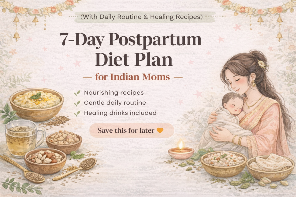 7-Day Postpartum Diet Plan for Indian Moms (With Daily Routine ...