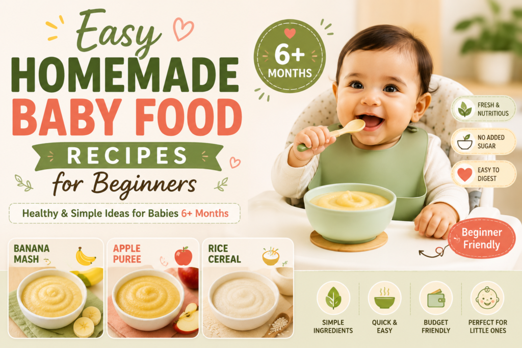 easy homemade baby food recipes