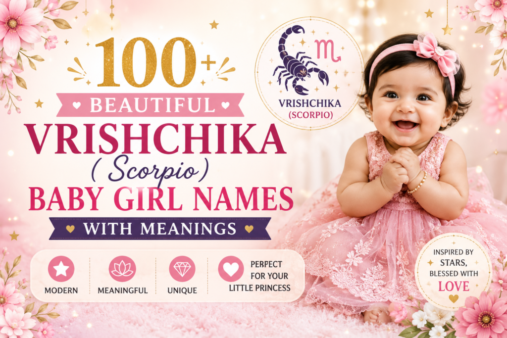 vrishchika (scorpio) baby girl names
