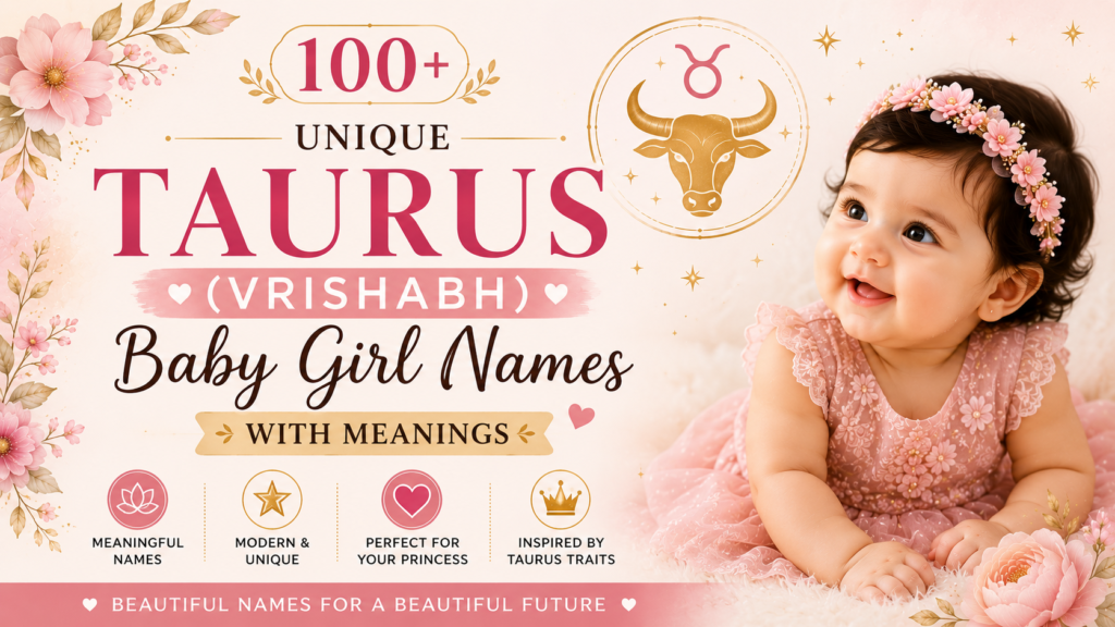 unique taurus (vrishabh) baby girl names