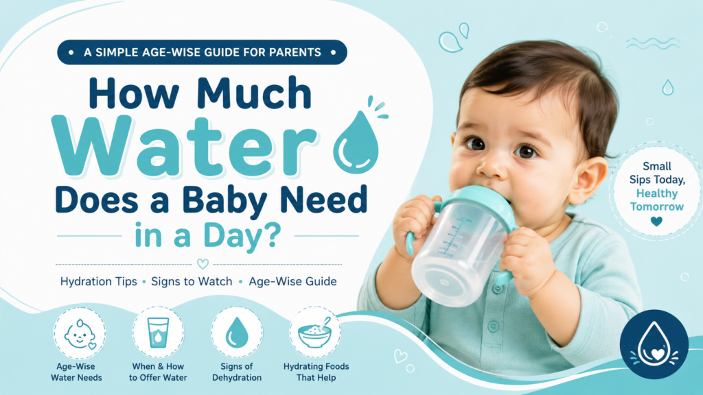 how much water a baby needs in a day