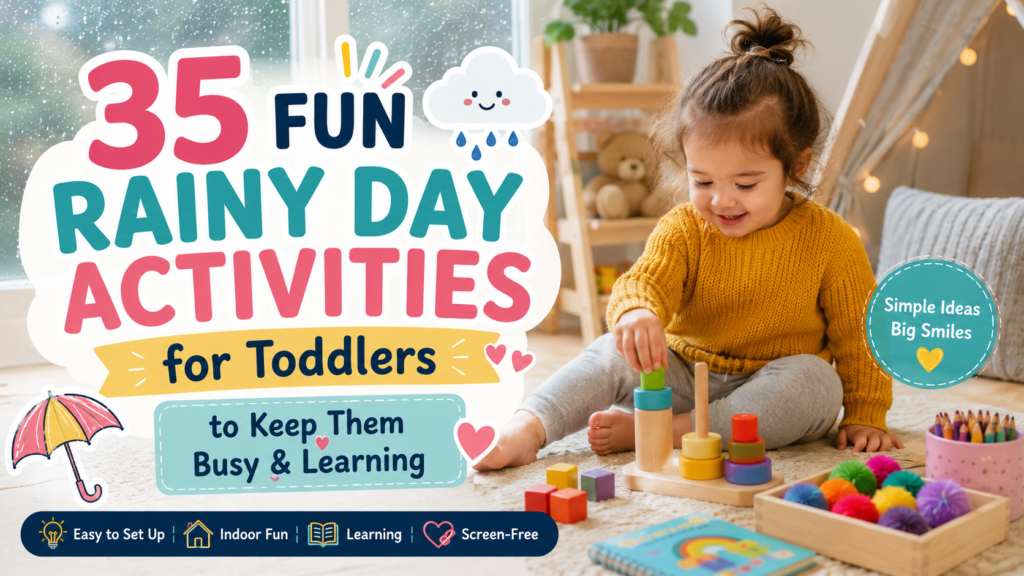 35 Fun Rainy Day Activities for Toddlers to Keep Them Busy & Learning rainy day activities for toddlers