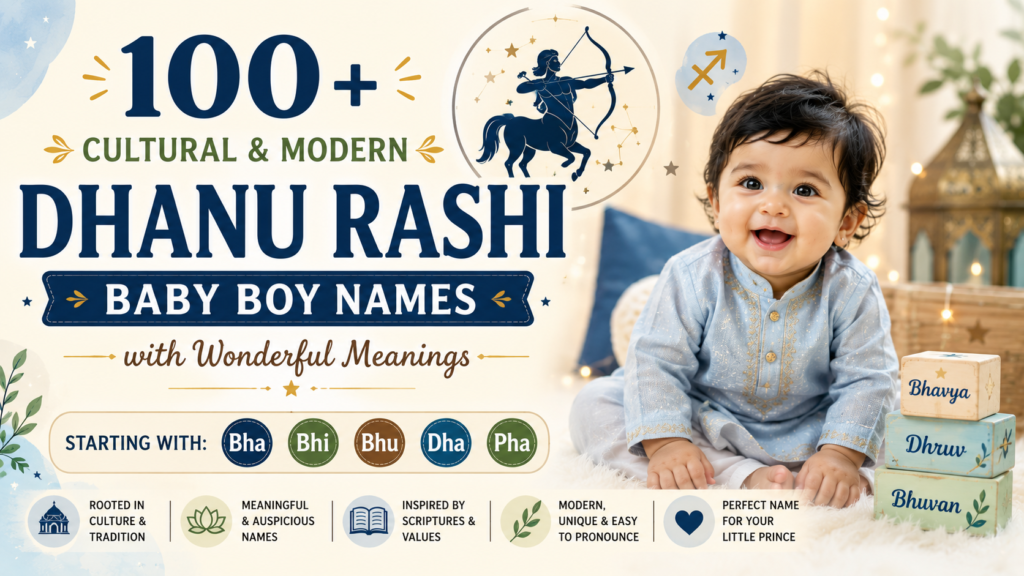 100+ Cultural & Modern Dhanu Rashi Baby Boy Names With Wonderful Meanings dhanu rashi baby boy names