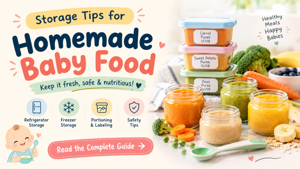 Storage Tips for Homemade Baby Food: A Safe & Easy Guide for Parents storage tips for homemade baby food